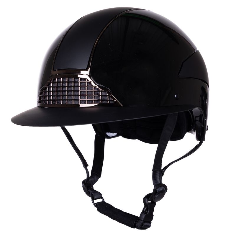QHP Miami Polo Visor Ridehjelm Sort