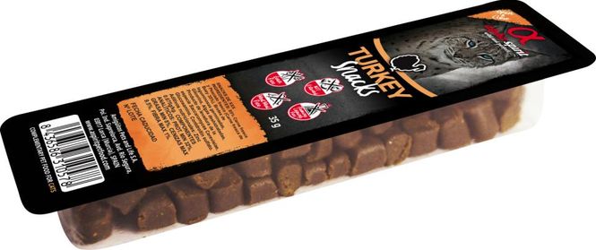 Hovedbilde AlphaSpirit Cat Snack Turkey, godbiter 35g