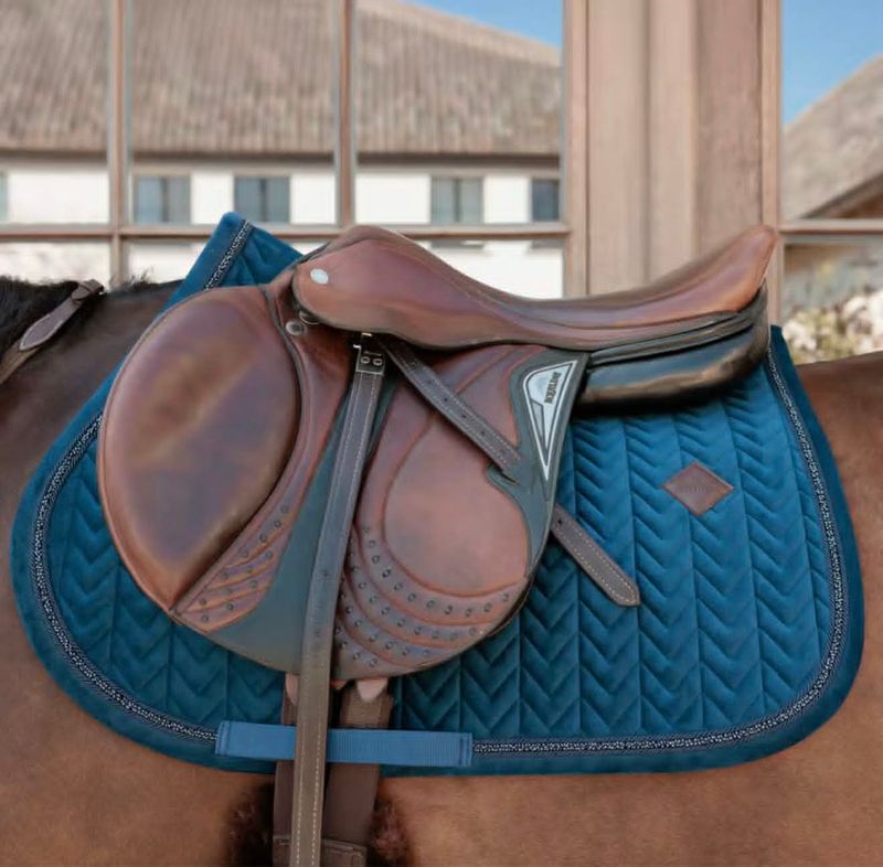 Kentucky Saddle Pad Velvet Mini Pearls