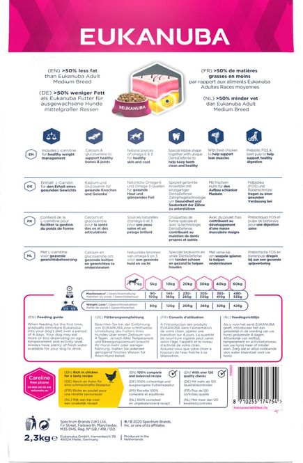 Hovedbilde EUKANUBA Daily Care Overweight, Sterilized 2,3kg