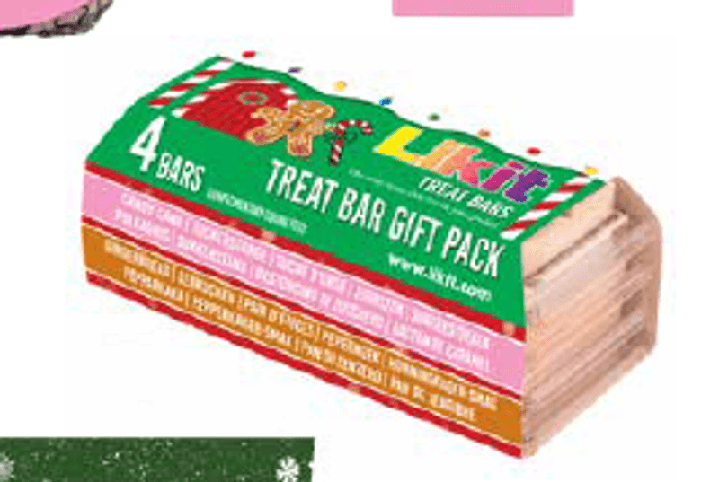 Likit Treat Bar Christmas 4-pk
