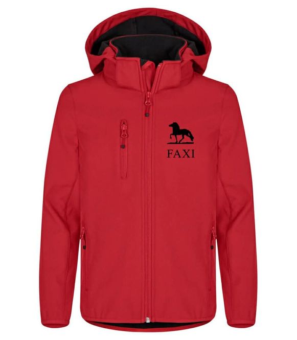 Hovedbilde Softshell Jakke m/Hette Unisex Rød