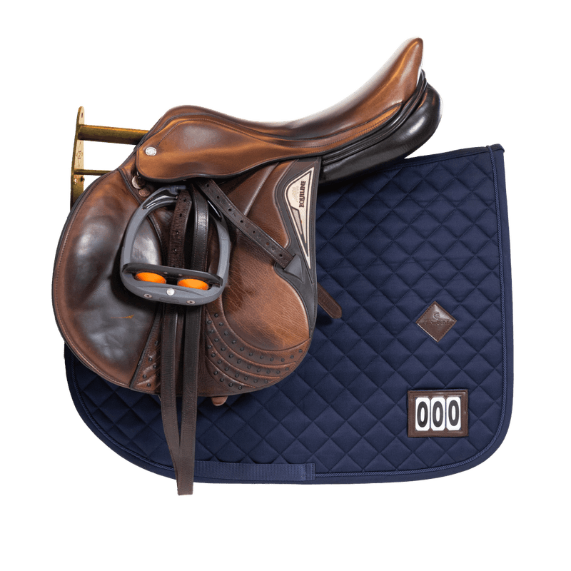 Grooming Deluxe Saddle Rack Metal w/ Saddle Pad Holder - Black