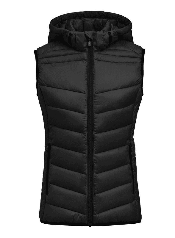 Vattert Vest Trykk/Brodert Logo Damemodell