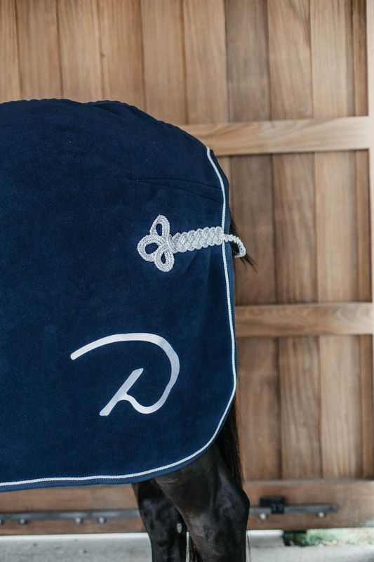 Dyon Heavy Fleece Rug Navy